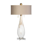 Glass Base Linen Table Lamp | Uttermost Cardoni - www.oroa.com