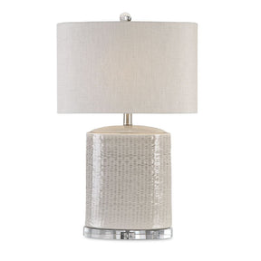 Textured Oval Ceramic Table Lamp by Uttermost Modica