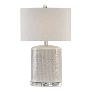   Textured Oval Ceramic Table Lamp | Oroa.com