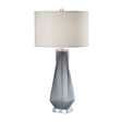 Modern European furniture - Twisted Gray Glass Table Lamp - www.oroa.com