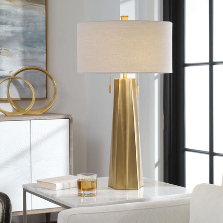 Modern European furniture - Antique Brass Table Lamp - www.oroa.com