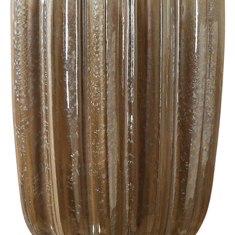 Fluted Pearlescent Ceramic Table Lamp | Uttermost Gistova