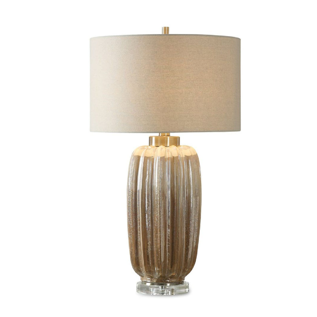   Fluted Pearlescent Ceramic Table Lamp | Oroa.com
