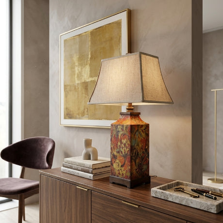   Floral Print Table Lamp | Oroa.com