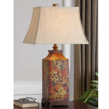 Floral Print Table Lamp | Uttermost Colorful Flowers