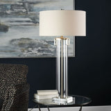 Clear Cylindrical Table Lamp | Uttermost Monette