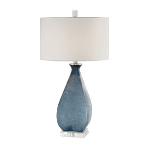 Etched Blue Glass Table Lamp by Uttermost Atlantica
