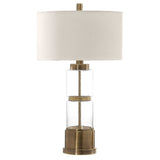 Modern European furniture - Stacked Glass Column Table Lamp - www.oroa.com
