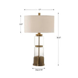 Modern European furniture - Stacked Glass Column Table Lamp - www.oroa.com