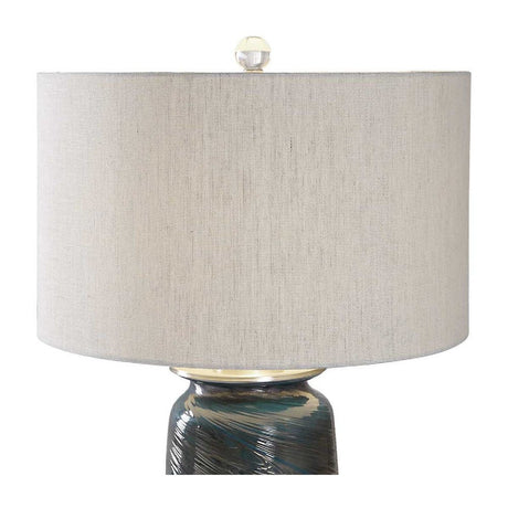 Swirl Textured Glass Table Lamp | Uttermost Olesya