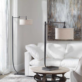 Dark Bronze Adjustable Floor Lamp | Uttermost Lamine
