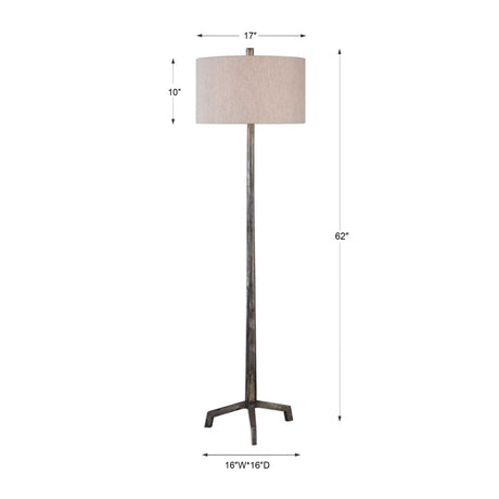 Modern European furniture - Distressed Cast Iron Floor Lamp - www.oroa.com
