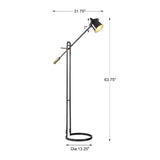 Modern European furniture - Bronze Adjustable Floor Lamp - www.oroa.com