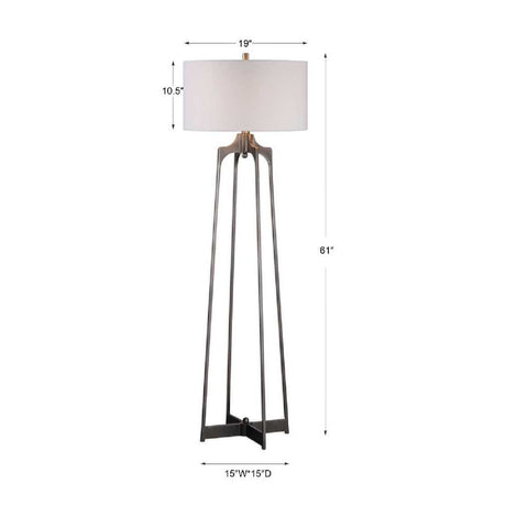Forged Steel Floor Lamp | Uttermost Adrian