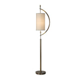 Antique Brass Curved Floor Lamp | Uttermost Balaour