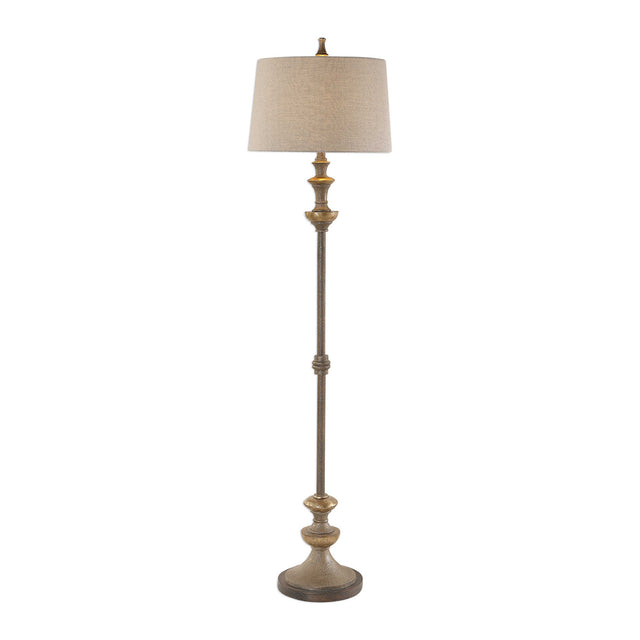 Modern European furniture - Textured Silver Floor Lamp - www.oroa.com