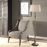 Modern European furniture - Textured Silver Floor Lamp - www.oroa.com