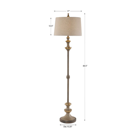 Modern European furniture - Textured Silver Floor Lamp - www.oroa.com