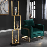 Modern European furniture - Gold Rectangles Floor Lamp - www.oroa.com