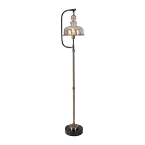 Modern European furniture - Amber Glass Shade Floor Lamp - www.oroa.com