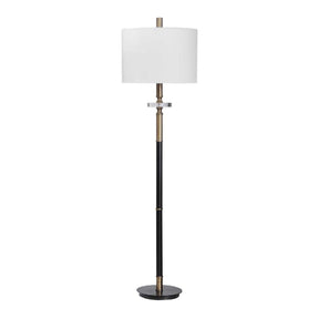 White Linen Shade Floor Lamp | Uttermost Maud -  www.oroa.com