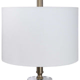 White Linen Shade Floor Lamp | Uttermost Maud -  www.oroa.com