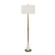 Tapered Antique Brass Floor Lamp | Uttermost Minette - www.oroa.com