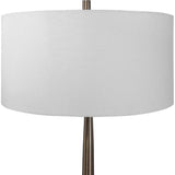 Tapered Antique Brass Floor Lamp | Uttermost Minette - www.oroa.com