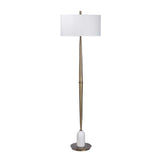 Tapered Antique Brass Floor Lamp | Uttermost Minette - www.oroa.com