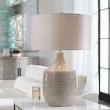 Modern European furniture - Gray Ceramic Table Lamp - www.oroa.com