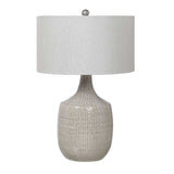 Modern European furniture - Gray Ceramic Table Lamp - www.oroa.com