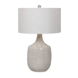 Modern European furniture - Gray Ceramic Table Lamp - www.oroa.com