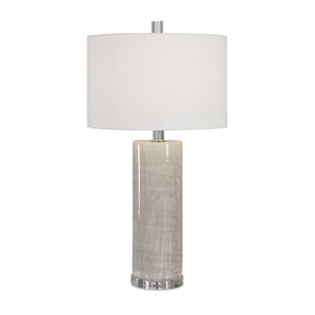Beige Glazed Ceramic Table Lamp by Uttermost Zesiro