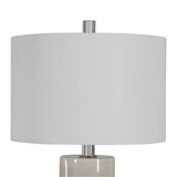 Modern European furniture - Beige Glazed Ceramic Table Lamp - www.oroa.com