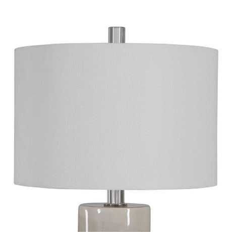 Modern European furniture - Beige Glazed Ceramic Table Lamp - www.oroa.com