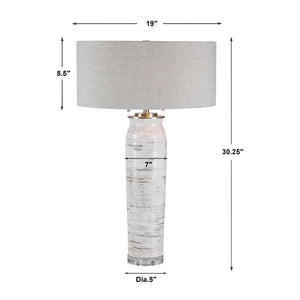   Beige Linen Shade Table Lamp | Oroa.com