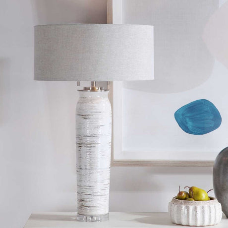 Beige Linen Shade Table Lamp | Uttermost Lenta