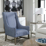 White Ceramic Grid Table Lamp | Uttermost Caelina