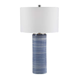 Blue Stripes Ceramic Table Lamp | Uttermost Montauk
