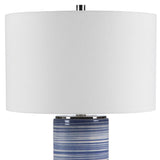 Blue Stripes Ceramic Table Lamp | Uttermost Montauk