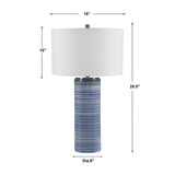 Blue Stripes Ceramic Table Lamp | Uttermost Montauk