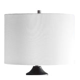 Modern European furniture - Rustic Black Wood Table Lamp - www.oroa.com