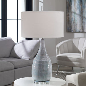   Crackle Glazed Ceramic Table Lamp | Oroa.com