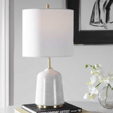Modern European furniture - White Marble Table Lamp - www.oroa.com