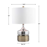 Chrome Glass Table Lamp | Uttermost Como