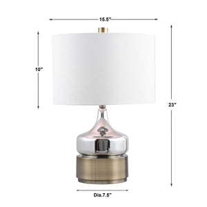   Chrome Glass Table Lamp | Oroa.com