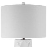 Glossy White Ceramic Table Lamp | Uttermost Sinclair