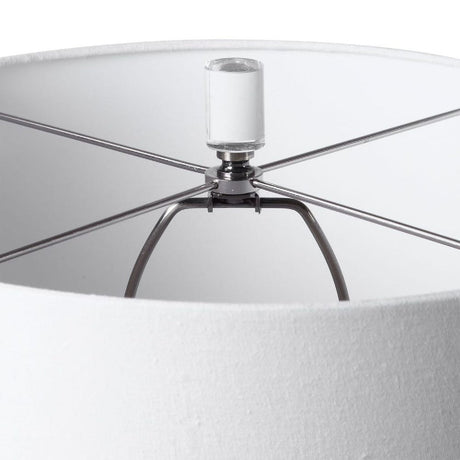 Glossy White Ceramic Table Lamp | Uttermost Sinclair