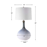 Fluted Gradient Ceramic Table Lamp | Uttermost Eichler