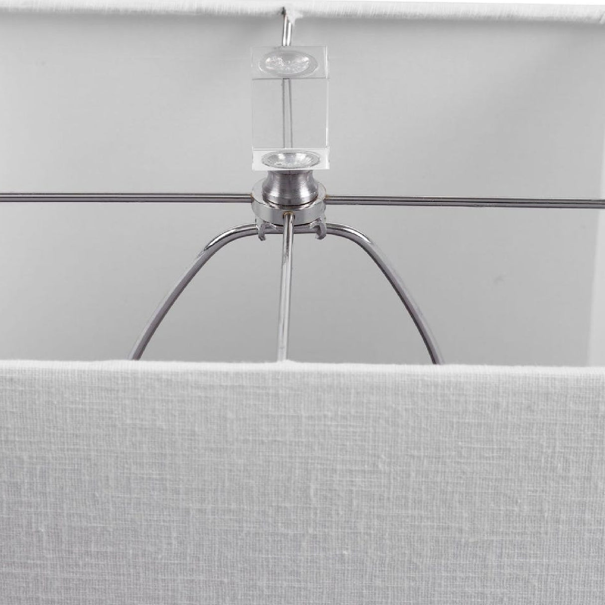 White Ribbed Buffet Lamp | Uttermost Bennett
